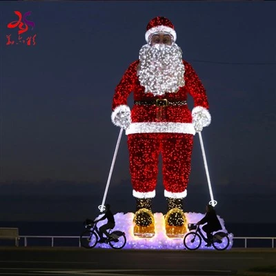 2024 Decoración navideña gigante Papá Noel personalizado